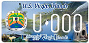 Photo of UVI License Plate